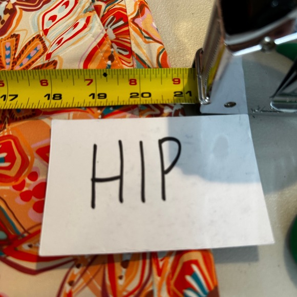 RipSkirt Women's Large Floral Print Swim Skirt Beach Cover Up Blue Drawstring - Picture 9 of 10